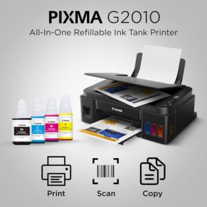 Canon PIXMA MegaTank G2010 All-in-One Ink Tank Colour Printer (Black)