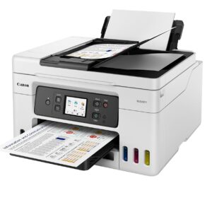 Canon MAXIFY GX4070 All in One WiFi Inktank Printer with FAX (Upto 6000 Mono Prints and 14000 Colour Prints) for Office, White