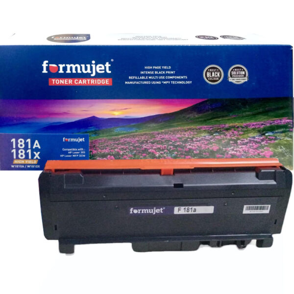 Formujet 181A W1810A Toner Cartridge Black 1500 Pages HP Laser 303d 303dw MFP 323d 323sdnw – Buy HP 181A W1810A Toner Katni Tip Top Store
