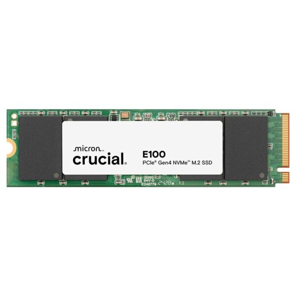 Crucial E100 480GB PCIe Gen4 NVMe M.2 SSD