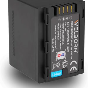 WELBORN WB-CB-VBT380 Camera Battery for Panasonic