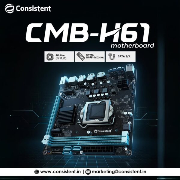 Consistent DDR3 Motherboard CMB H61