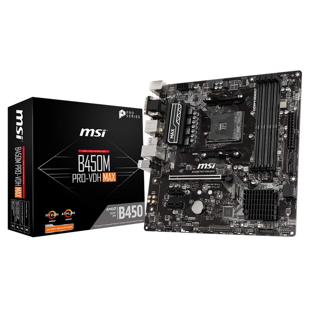MSI B450M PRO-VDH Max Motherboard