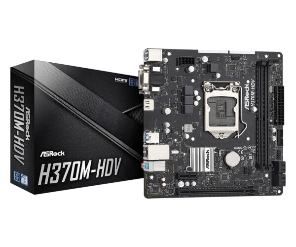 ASRock H370M-HDV LGA1151 Micro-ATX Motherboard
