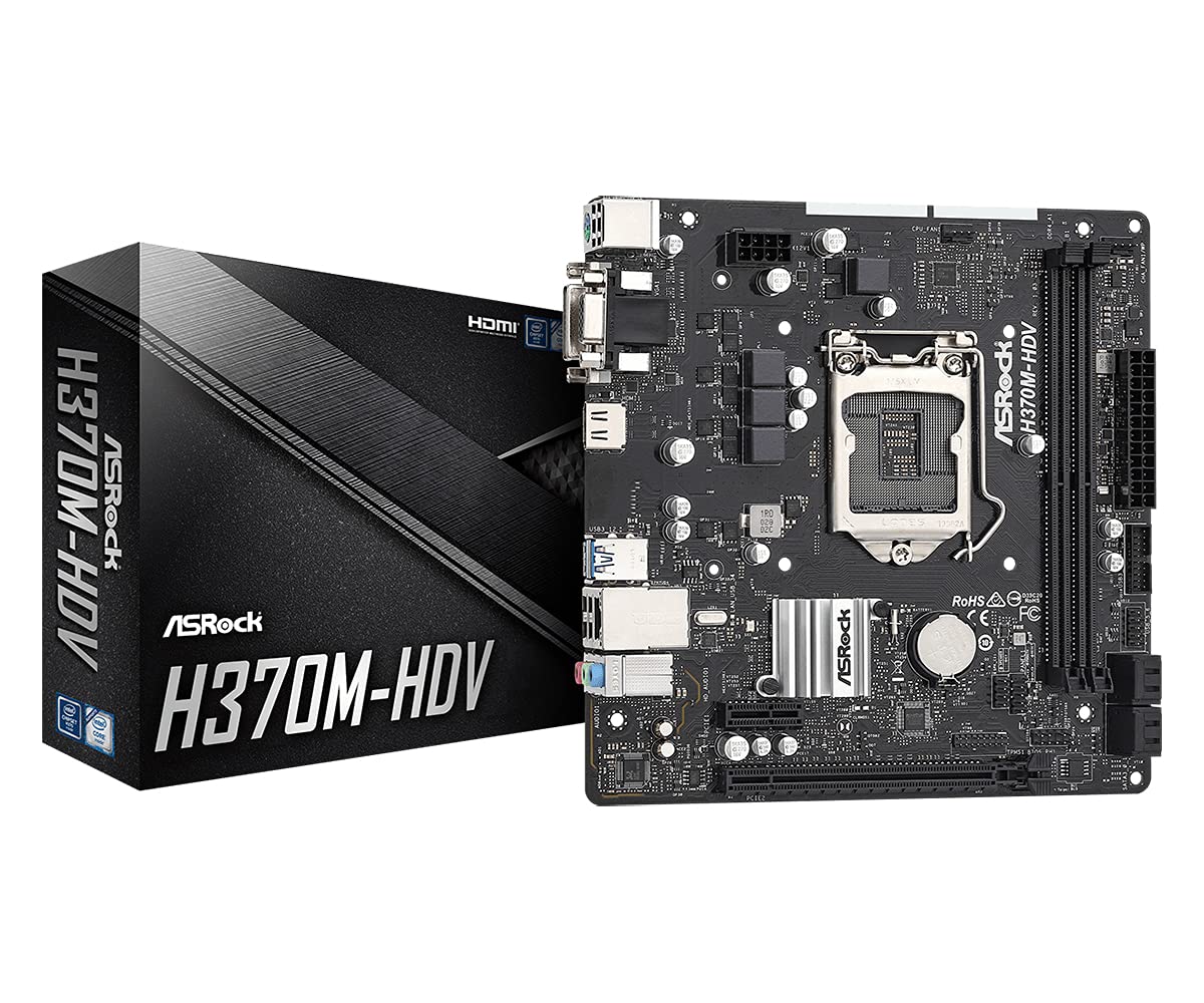 ASRock H370M-HDV LGA1151 Micro-ATX Motherboard
