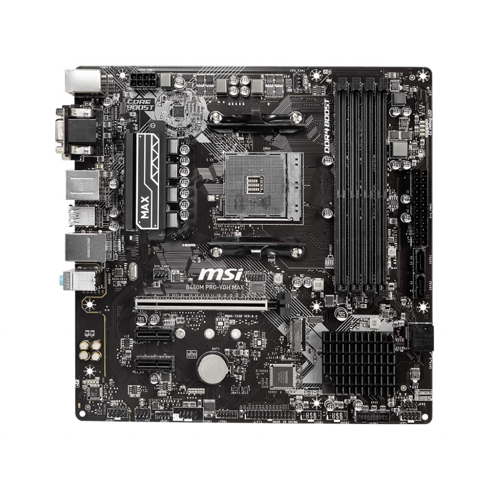 MSI B450M PRO-VDH Max Motherboard