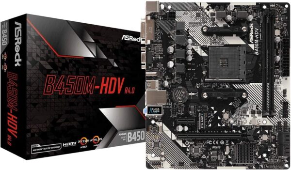 ASRock B450M-HDV R4.0 Motherboard