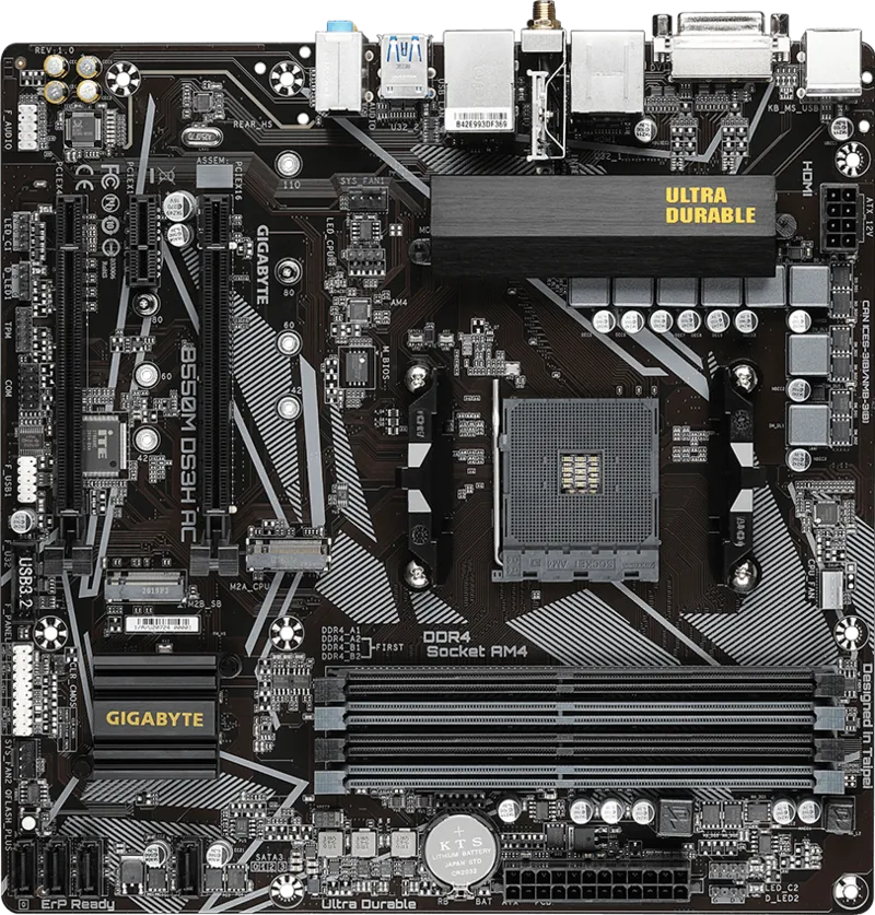Gigabyte B550M DS3H AC Motherboard