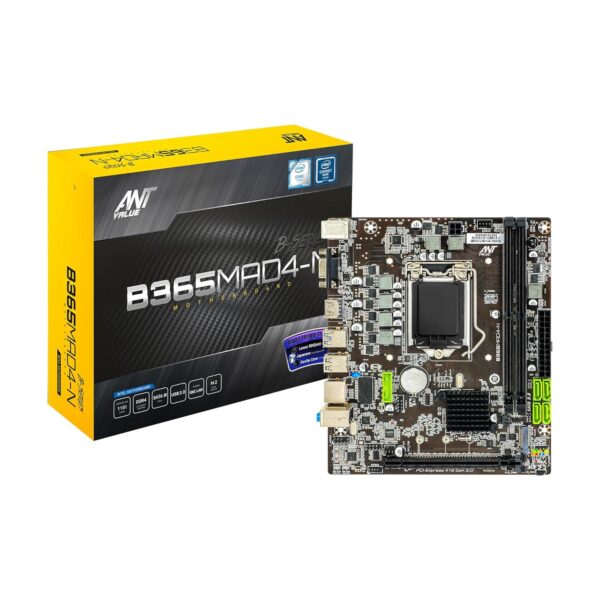 Ant Value B365MAD4-N mATX Gaming Motherboard LGA1151 DDR4