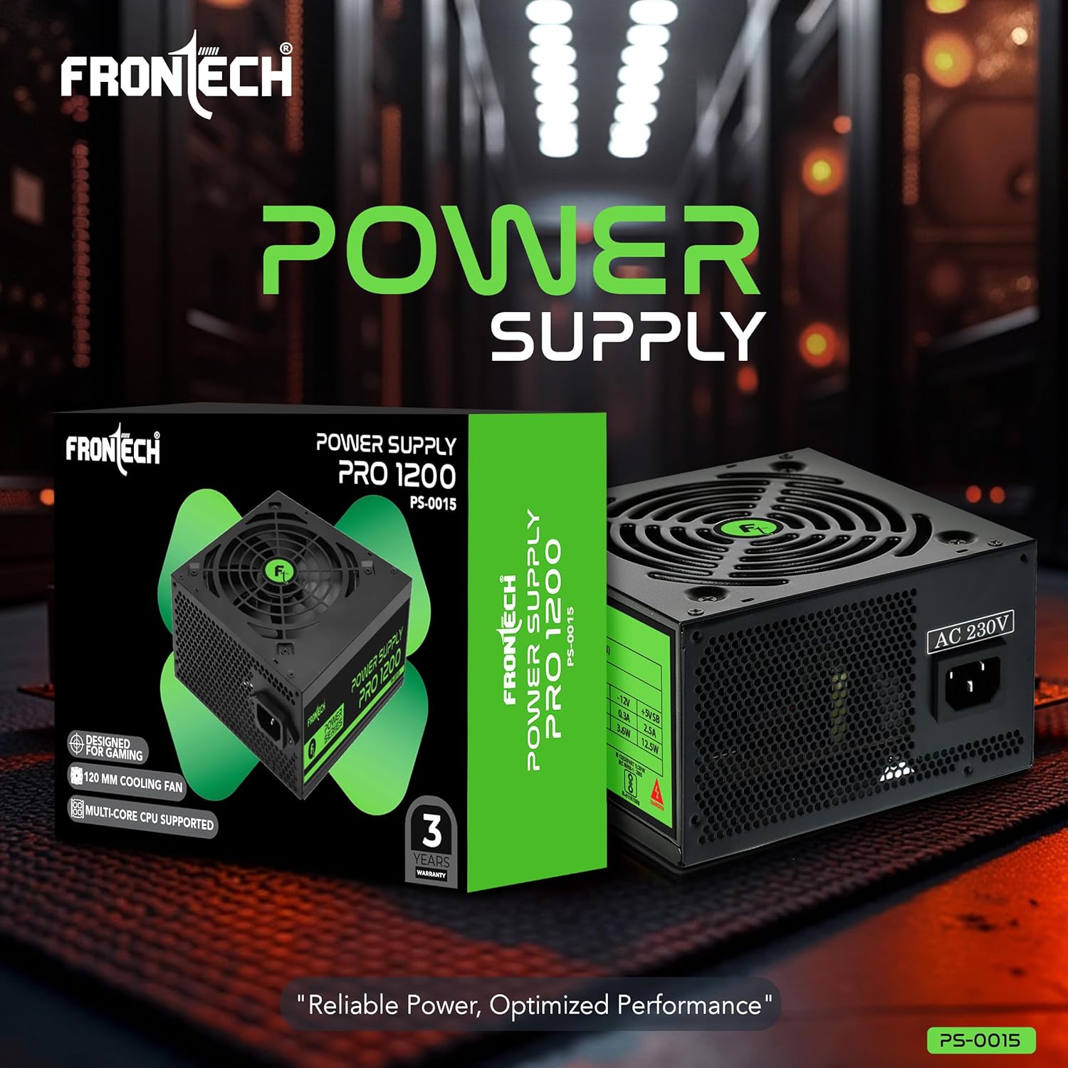Frontech PRO 1200 PS-0015 1200W ATX Power Supply