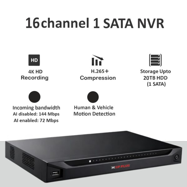 CP PLUS CP-UNR-4K2161-V4 16 Channel 4K