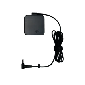 Tech Specs Color Black Dimensions (cm) 59(L)*59(W)*28.5(H) mm Height 28.5 mm Depth 59 mm Length 59 mm Warranty 1 Year Warranty Additional Features Input AC100~240V, 50/60Hz, 1.2A Output 19.0V/2.37A Watts (W) 45.0W DC Plug Ø4.5mm DC Cable Length (mm) Output cable:160 cm Power Cord:90 cm Weight (g) 147 g Compatible Device E1404FA, E1404GA, E1504FA, E1504GA, M1405YA, M1605YA, TN3402YAB, TP3402VAB, X1402ZA, X1404VA, X1404ZA, X1502ZA, X1504VA, X1504ZA, X1505VAU, X1605VAB, X1605ZAB Supported Models E1404FA, E1404GA, E1504FA, E1504GA, M1405YA, M1605YA, TN3402YAB, TP3402VAB, X1402ZA, X1404VA, X1404ZA, X1502ZA, X1504VA, X1504ZA, X1505VAU, X1605VAB, X1605ZAB Pin size Round Pin (4.5mm)
