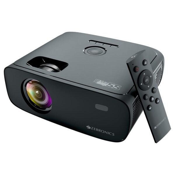 ZEBRONICS PIXAPLAY 55 Smart Projector 1080p Native 4K Support 10000 Lumens